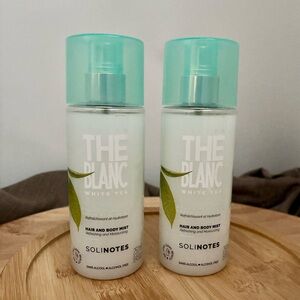 Solinotes The Blanc White Tea Hair and Body Mist, Set of 2 (8.45 oz each bottle)